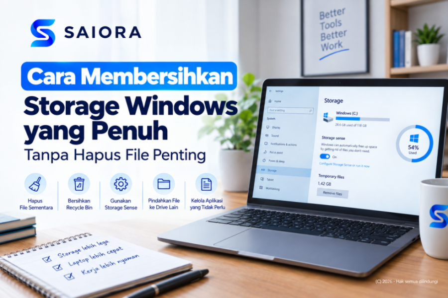 Cara Membersihkan Storage Windows yang Penuh Tanpa Hapus File Penting