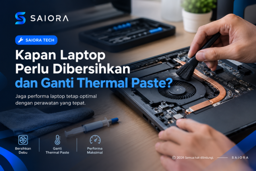 Kapan Laptop Perlu Dibersihkan dan Ganti Thermal Paste?